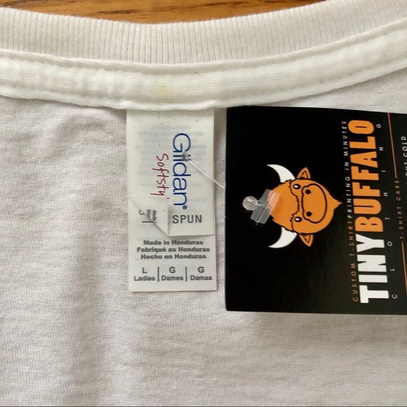 White Graphic T-Shirt “My husband is a doctor” - Picture 4 of 4